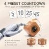 Wooden Pomodoro Timer – Rechargeable Gravity Rotating Cube - Image 3
