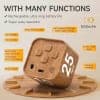 Wooden Pomodoro Timer – Rechargeable Gravity Rotating Cube - Image 4